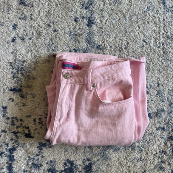 Edikted Roman Low Rise Slouchy Pink Jeans - Picture 2 of 4